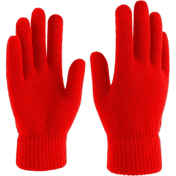 1Pairs Stretchy Mittens Sports Knitted Gloves Unisex Magic Gloves Winter Full Finger Elastic Warm Mittens for Women Men