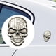 thumbnail image 4 of Calcomanía 3D Cráneo Yotijar Etiqueta engomada del coche Modificación elegancoración inconfundible Chapado gris, 4 of 10