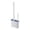 Blue, variant on Dual Head Silicone Toilet Brush with Ventilated Holder, Wall Mount No Water Stagnation Bathroom Toilet Cleaner Brush for Toilet Rim, Sink & BathtubProduct TitleDual Head 5.51*3.94*1.57 Inch
