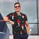 thumbnail image 4 of Balery Amanita Mushroom Camisa Polo de Hombre con Estampado, de Manga Corta y Tejido Medio, Camisa Tipo Golf Polo-Large, 4 of 6