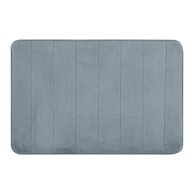 Fiudx Esterilla de Espuma Viscoelástica de Coral, Franela Suave y Absorbente, Base Antideslizante No Tejida, Ideal para Decoración de Baño, Dormitorio y Sala de Estar, Segura, Sin Olores y Ecológica,