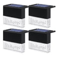 thumbnail image 1 of Luces solares para cubierta, luces solares para valla al aire libre, para escalones, barandillas, paredes, iluminación LED impermeable para paisaje, decoración de jardín y Patio, paquete de 4 JM, 1 of 5