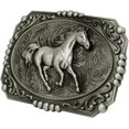 thumbnail image 2 of Moranse Religion Cross Cowboy Kneeling Prayer And Horse Design Belt Buckles, 2 of 6