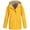 Yellow, variant on LoyisViDion Coat Women Solid Rain Jacket Outdoor Plus Size Waterproof Hooded Raincoat Windproof Yellow 20(XXXXL)