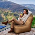 thumbnail image 2 of FrostHike Fauteuil Pneumatique Gonflable. Fauteuil Gonflable Portable avec Sacs de Compression de Camping. Chaise de Plage Étanche avec Conception Anti-Fuite d'Air. Fauteuil Gonflable Intérieur Extérieur. Mobilier de Camping, 2 of 5