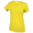 thumbnail image 1 of Kariban T-Shirt à Manches Courtes Col en V pour Femmes, 1 of 2
