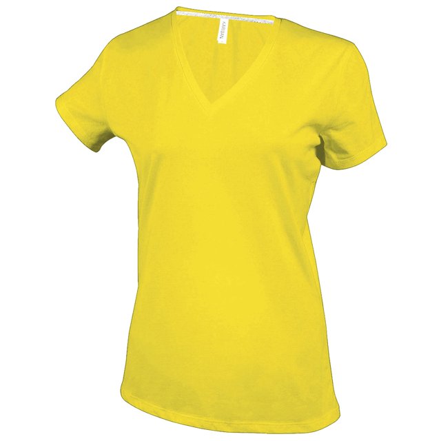 Kariban T-Shirt à Manches Courtes Col en V pour Femmes