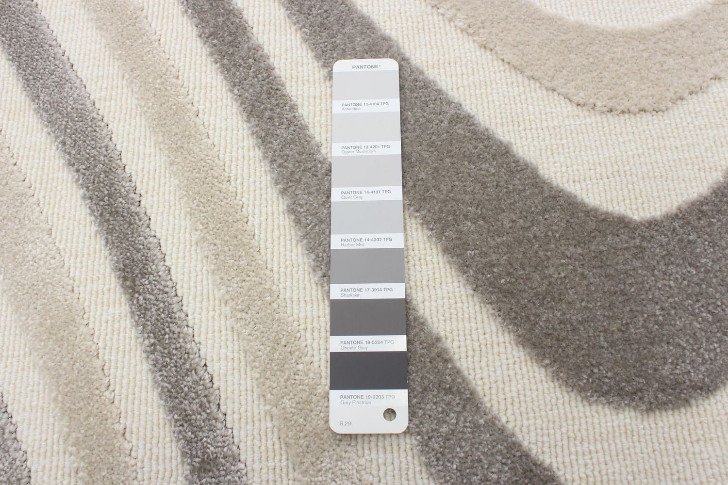 ECARPET Modern Area Rug for Dining Room, Living Room, Bedroom or Den Zuma Ivory