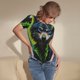 thumbnail image 3 of Fotbe Realistic Style Wolf Warrior Body de Mujer con Cuello Redondo y Mangas Cortas, Sin Mangas Ajustado, Suave, Cómodo y Básico-XX-Large, 3 of 7