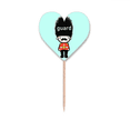 thumbnail image 1 of Guard Lovely Beefeaters Warren Mignon Toothpick Flags Heart Lable Cupcake Picks, 1 of 3