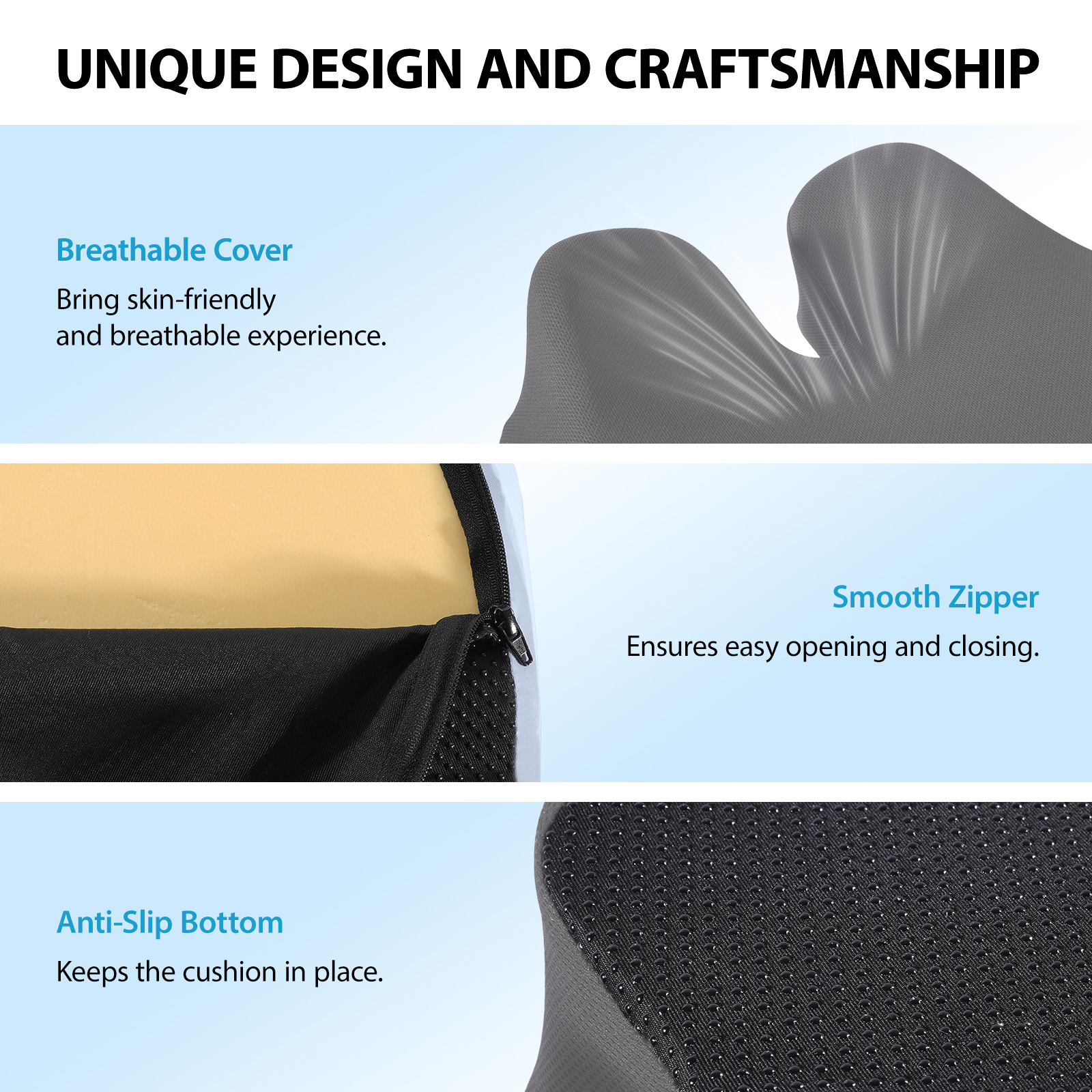 Nexpow Extra Large Memory Foam Car Seat Cushion photo 8