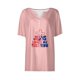 thumbnail image 4 of Fiudx Ofertas Del Día Blusa de Manga Corta Estampada a La Moda para Mujer, Blusas Informales con Cuello En V, 4 of 4