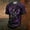 Purple, variant on KLHDSF Mens Fashion Crewneck Short Sleeve T-Shirt Casual Polyester Halloween Grim Reaper Print Top Army Green L