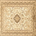 thumbnail image 1 of Ahgly Company Indoor Square Medallion Brown Traditional Area Rugs, 7' Square, 1 of 4