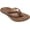 Tan/Tan Full Grain Leather, variant on Women's OluKai Honu Flip Flop Tapa/Golden Sand Full Grain Leather 11 M