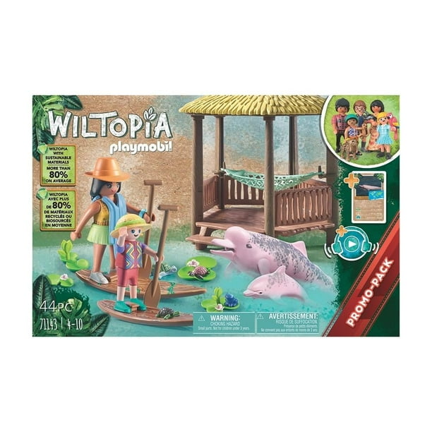 Set de Juego Playmobil Wiltopia Tour de Remo con los Delfine 44 Piezas