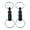 Black, variant on 2Pcs Key Chain,Quick Detach Design Quick Release Keychain,Simple to Separate and Connect Keychain Clip,Black