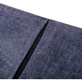 thumbnail image 4 of Cotton Yarn Dyed Washed Denim Bed Skirt/Dust Ruffle – 18 Inch Tailored Drop (Queen 60'' x 80'' +18'' Dark Blue 1 PC), 4 of 6