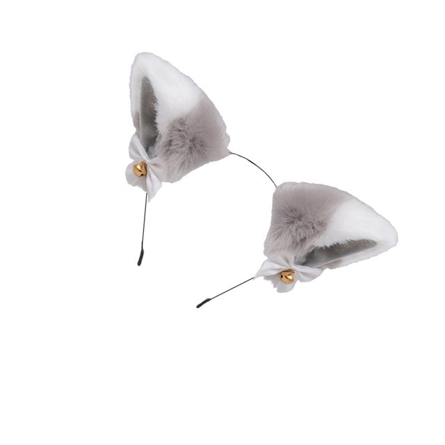 Minnieouse Banda para la cabeza de niña con lazo, cascabeles pequeños, diseño de orejas de animales encantadores, suministro a juego, herramienta de Accesorio para el cabello Tipo11 Minnieouse AP010458-11B