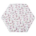 thumbnail image 1 of Alfombrilla Playpen Moonsea con estampado floral hexagonal para regalo, 48 pulgadas, 1 of 6