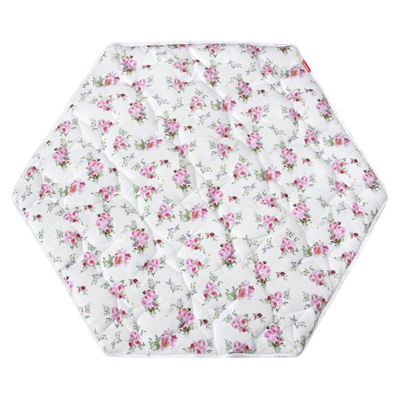 Alfombrilla Playpen Moonsea con estampado floral hexagonal para regalo, 48 pulgadas