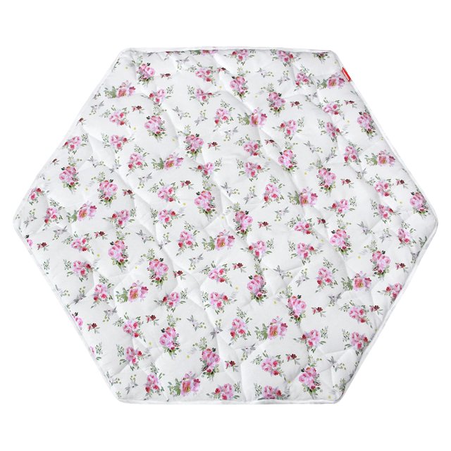 Alfombrilla Playpen Moonsea con estampado floral hexagonal para regalo, 48 pulgadas