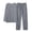 Gray, variant on KyCheLot Men's Fleece Pajamas Sets Texture Crew Neck Pullover and Pants Comfort Warmth Casual 2 Piece Loungingwear