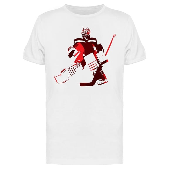 Ice Hockey Goalie Graphic T-Shirt Men -Image by Shutterstock, Male Small