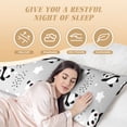 thumbnail image 3 of Naloa Pandas Between Clouds and Stars Super Soft 20x60 Body Pillow Case,Long Side Hidden Zipper（PILLOWS ARE NOT INCLUDED）, 3 of 6