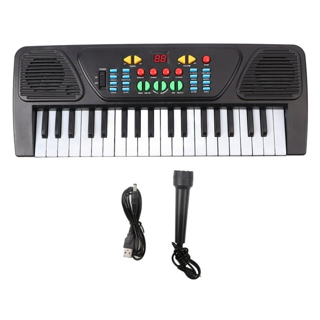 Piano de teclas para niños ANGGREK Teclado electrónico educativo 37 teclas multifuncional