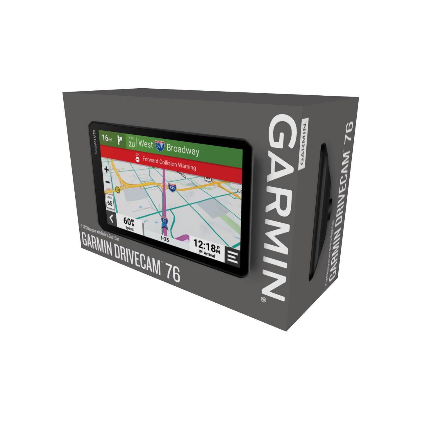 Garmin DriveCam™ 76 7-in Display GPS Navigator with Built-In Dash