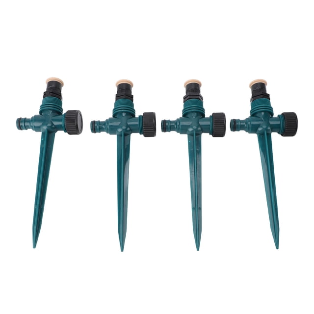 Aspersor De Agua Giratorio De 4 Piezas, Aspersores De Riego De Jardín Automáticos Eficientes Para Riego De Césped, Patio Y Jardín