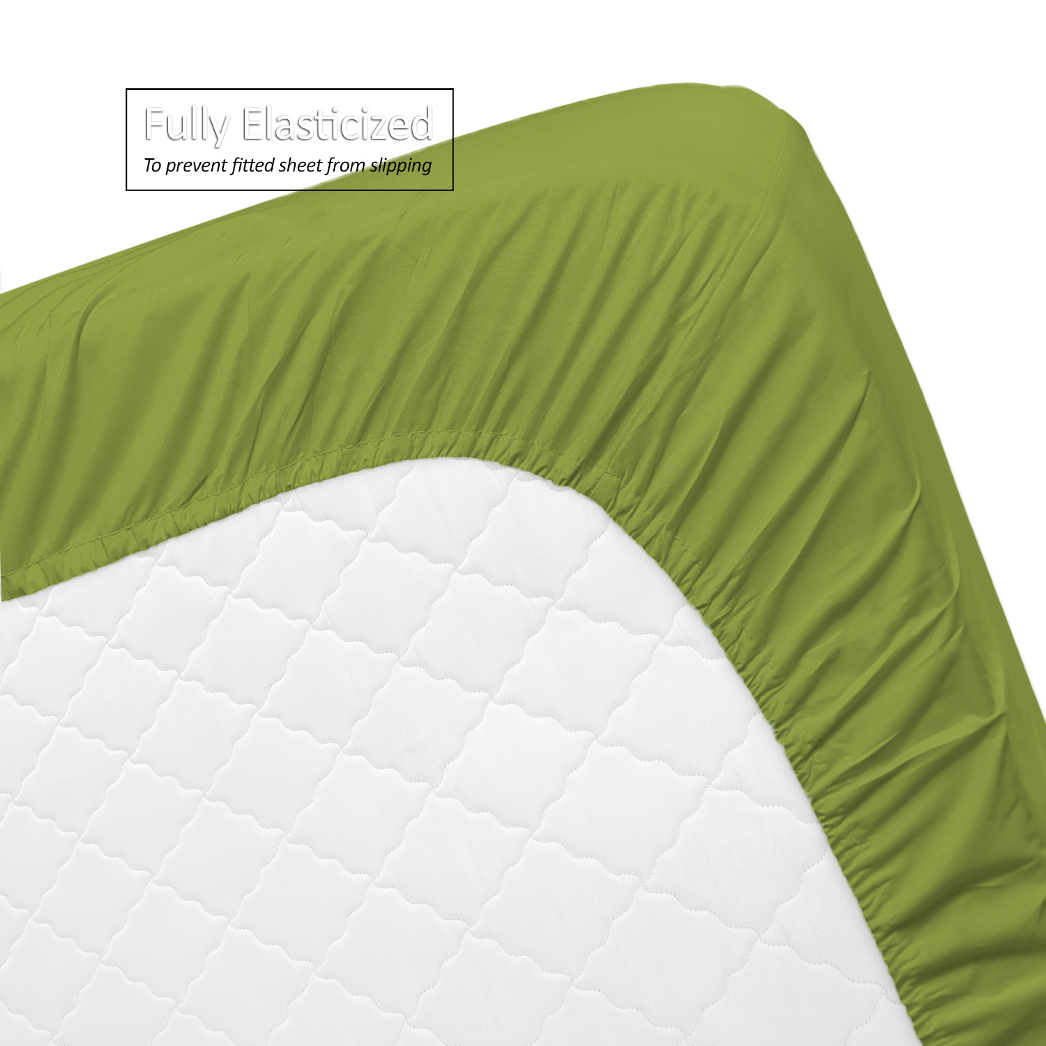 Hearth & Harbor 3 Piece Toddler Bed Sheet Set - Silky Soft Solid Microfiber Crib Sheets, Hypoallergenic, Cool & Breathable - Includes Fitted Sheet 28"x52", Flat Sheet 45"x60" and 14”x19” Pillowcase - Calla Green