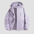 thumbnail image 3 of Windbreaker Jacket Women Men 2025 Outdoor Windproof Waterproof Zip Up Hooded Rain Jackets with Pockets Outerwear, 3 of 7