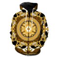 thumbnail image 1 of Sudadera con capucha y cremallera con estampado animal abstracto para hombre, divertida sudadera de hip hop, tops de moda, gran oferta 2024, estampado 3D, informal, de gran tamaño, genial, 1 of 6
