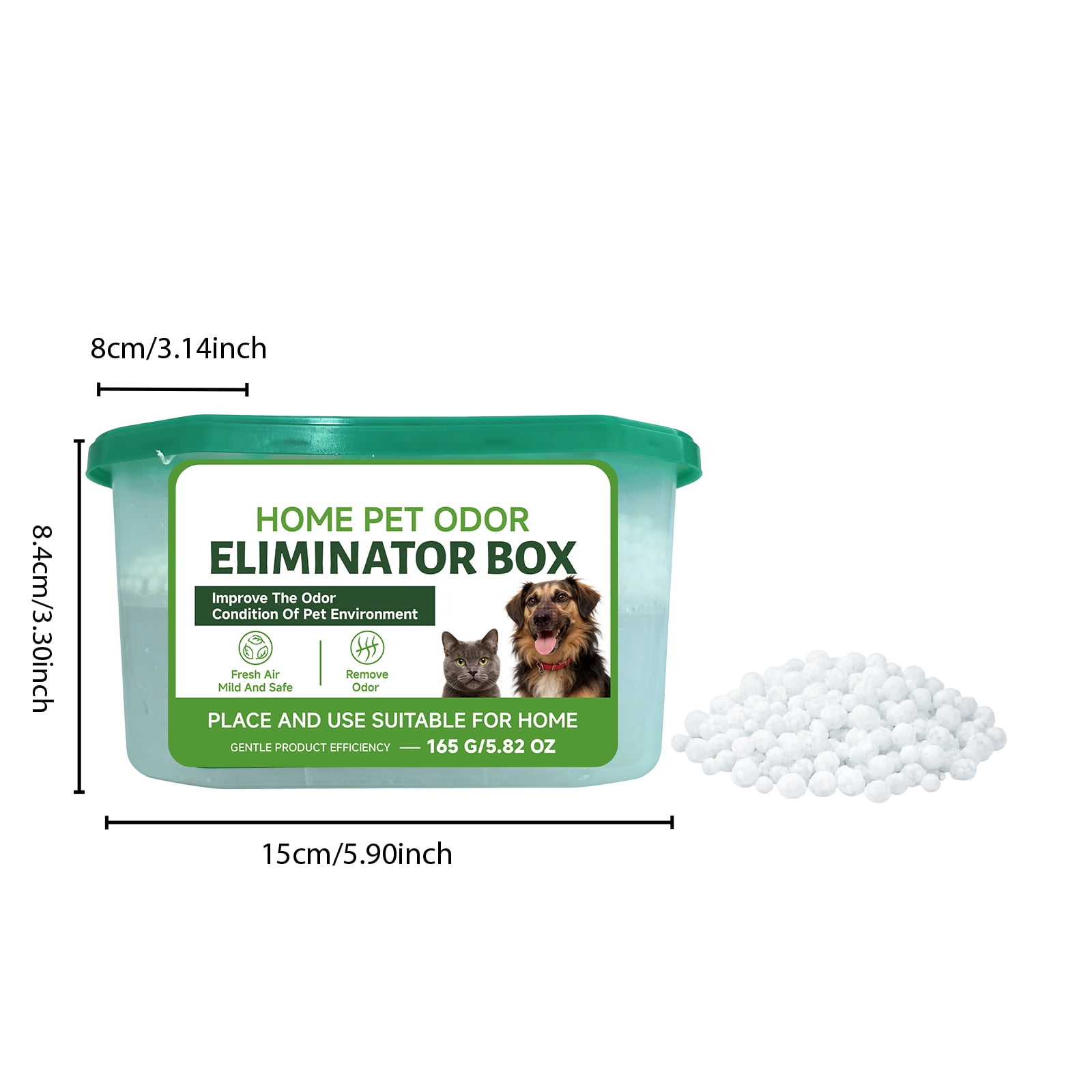 Home Pet Fur & Odor Removal Magic Box, Indoor Air Purification Dust Removal Magic Box for Home Pet Hair, Portable Odor Eliminator & Dust Collector for Bedroom, Living Room (5PCS)