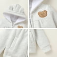 thumbnail image 6 of Younger Tree Baby Girl Hoodie Clothes Fall Winter Long Sleeve Zip Fleece Jacket Coat with Pocket for 3-4T, 6 of 7