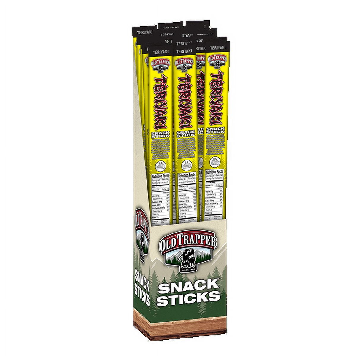Old Trapper Teriyaki Beef Stick 1.75 oz Shrink Wrapped
