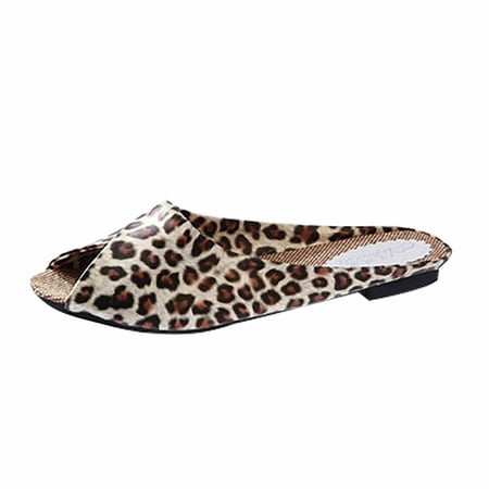 

Womens Wide Width Casual Flatform Mules Classic Open Toe Black & White Fashion Comfort Slippers Sandals