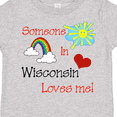 thumbnail image 4 of Inktastic Someone in Wisconsin Loves Me Boys or Girls Toddler T-Shirt, 4 of 5