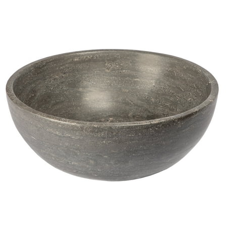 Eden Bath EB-S003BL-H Small Vessel Sink Bowl - Honed Black Limestone