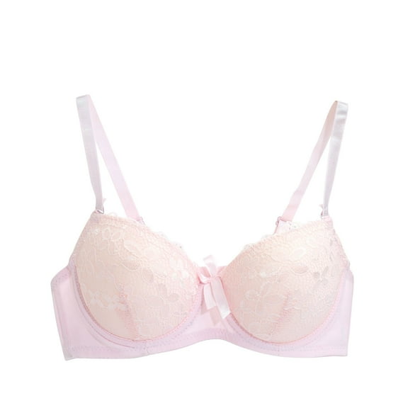 Women's Lace Push Up Bra Full Coverage Comfortable Supportive Soft Lightly Bra T-Shirt Everyday Bra With Adjustable Straps