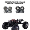 thumbnail image 3 of serony Plastic 1/24 Wheel Rims Tyre RC Upgrade Part 4pcs Wear-resistant Rc Wheel Rims Tyre For FMS FCX24 RC Car Part Black, 3 of 6