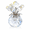 Clear, variant on ABCISI Crystal Rose Flower Figurine, Crystal Bouquet Ornament with Stems and Base for Home Office Festival Decor, Decorative Tabletop Centerpiece Collectible Floral Gift for Women, Aquamarine Blue