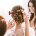 thumbnail image 5 of Supvox Vintage Flower Hairpin Colored Glaze Hair Wear for Women Ceremonies 1Set, 5 of 8