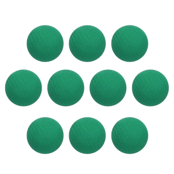 Uxcell 10pcs Fabric Cloth Covered Button 15mm Craft Round Sewing Button, Sapphire Green