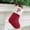 P, variant on Knitted Wool Christmas Stocking with Embroidered Alphabet Design 5.9" Festive Hosiery Storage Bag for Holiday Treats Collection E