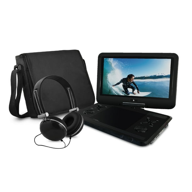 Ematic 12 1 Portable Dvd Player With Travel Bag Headphones Black Walmart Com Walmart Com