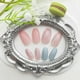 thumbnail image 3 of Coffin Press on Nails Short Fake Nails with Marble Designs Acrylic Nails Press, 3 of 5
