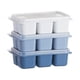 thumbnail image 2 of Paquete de 3 moldes para cubitos de hielo Yuarrent con tapa sellada para refrigerador, 2 of 6